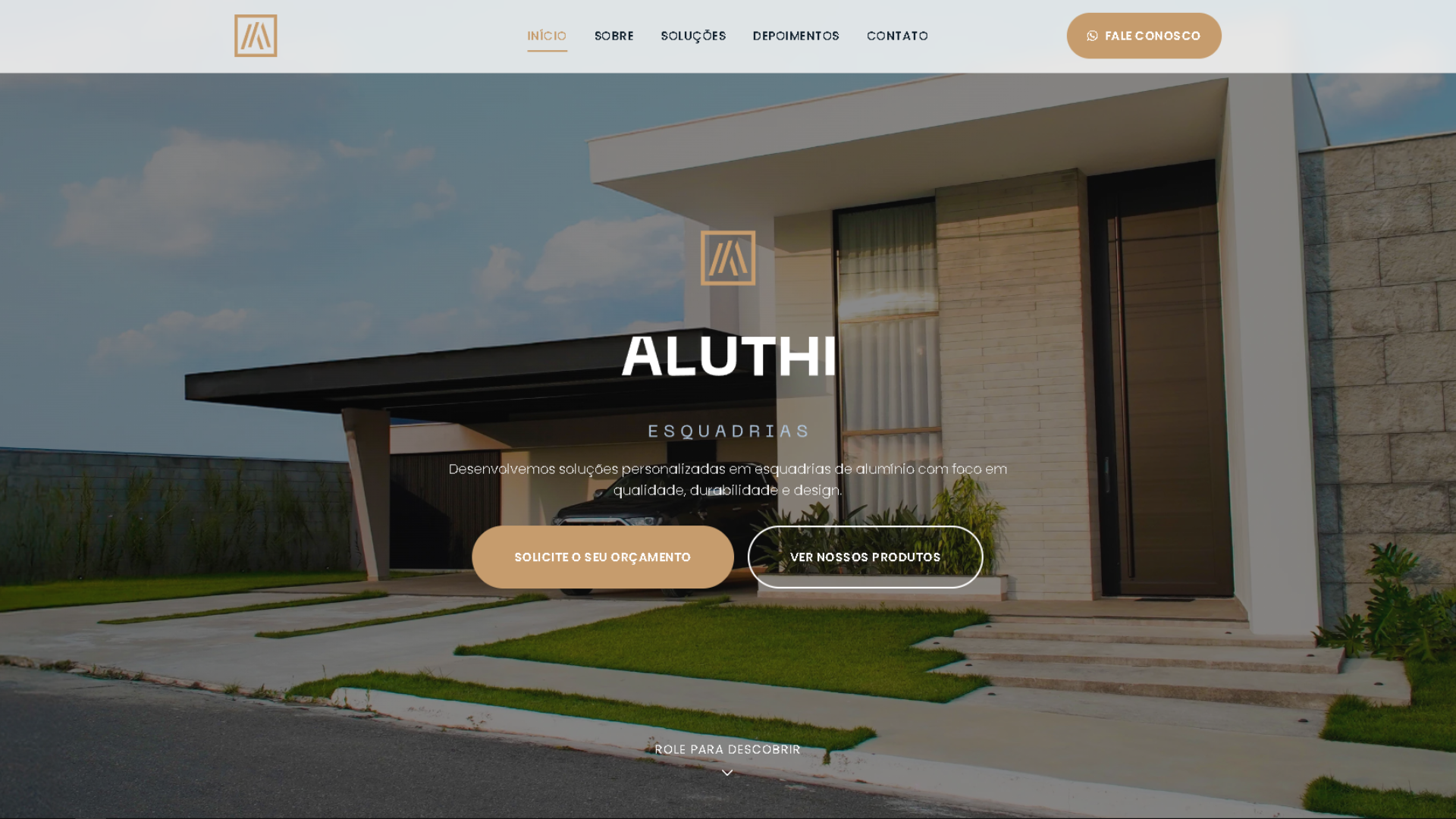 Prévia do site Aluthi Esquadrias